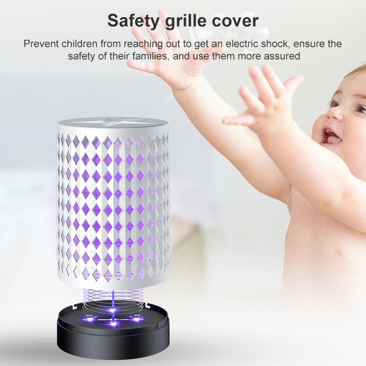 USB Photocatalyst Mosquito Killer Electrical Shock Two-In-One Mosquito Killer White (Electric Shock)