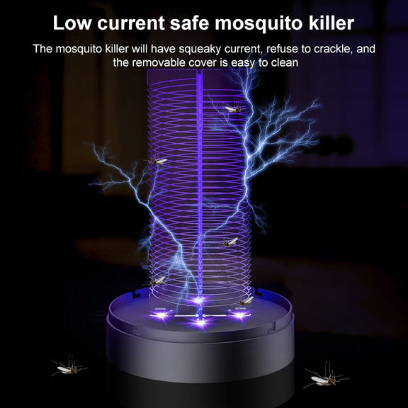 USB Photocatalyst Mosquito Killer Electrical Shock Two-In-One Mosquito Killer White (Electric Shock)