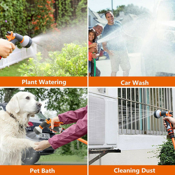 Plastic Household Flower Garden Watering Sprinkler, With Rubber Quick Connector+Rubber Threaded Joint