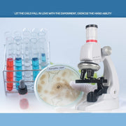 Early Education Biological Science 1200X Microscope Science And Education Toy Set For Children S
