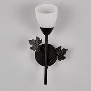 6014 Iron Wall Lights LED Bedroom Bedside Lights Postmodern Corridor Trump Light Hotel Restaurant Lighting, Power source: 5W White Light( Black Single Head)
