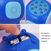 Children Romantic Starry Sky Projection Music Pointer Alarm Clock(Orange)