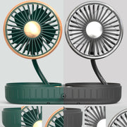 F303 Car USB Fan Car Shake Head Fan(Double Head Gold)