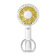 FS-H01 USB Portable Ultra-quiet Large Wind Hand-held Desktop Student Dormitory Household Mini Fan(White) - Electric Fans by PMC TechLife | Online Shopping South Africa | PMC TechLife | Buy Now Pay Later Mobicred