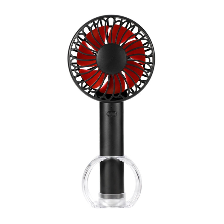 FS-H01 USB Portable Ultra-quiet Large Wind Hand-held Desktop Student Dormitory Household Mini Fan(Black)