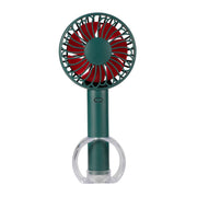 FS-H01 USB Portable Ultra-quiet Large Wind Hand-held Desktop Student Dormitory Household Mini Fan(Green)