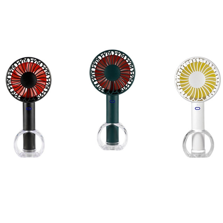 FS-H01 USB Portable Ultra-quiet Large Wind Hand-held Desktop Student Dormitory Household Mini Fan(Green)