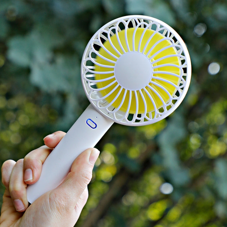 FS-H01 USB Portable Ultra-quiet Large Wind Hand-held Desktop Student Dormitory Household Mini Fan(Green)