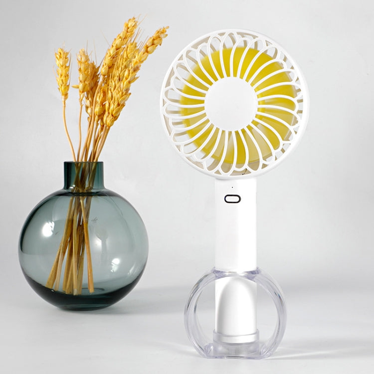FS-H01 USB Portable Ultra-quiet Large Wind Hand-held Desktop Student Dormitory Household Mini Fan(Green)