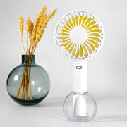 FS-H01 USB Portable Ultra-quiet Large Wind Hand-held Desktop Student Dormitory Household Mini Fan(Green)