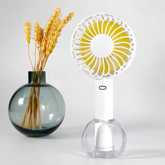 FS-H01 USB Portable Ultra-quiet Large Wind Hand-held Desktop Student Dormitory Household Mini Fan(Black)