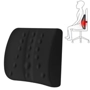 Lumbar Cushion Office Maternity Seat Cushion Car Lumbar Memory Foam Lumbar Pillow,Style: Standard (Black)