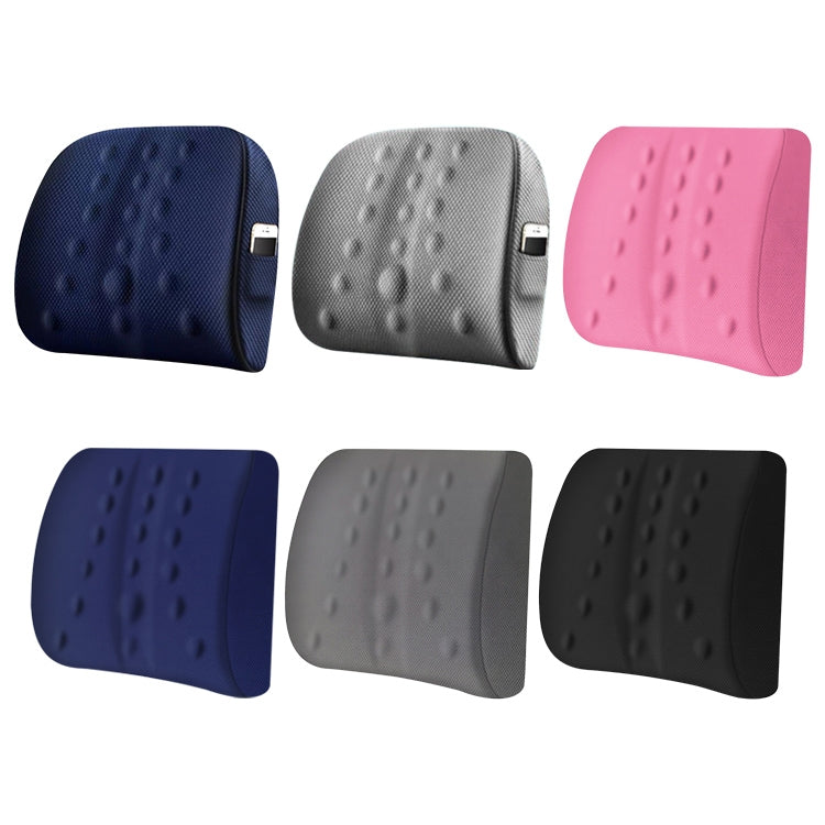 Lumbar Cushion Office Maternity Seat Cushion Car Lumbar Memory Foam Lumbar Pillow,Style: 3D (Blue)