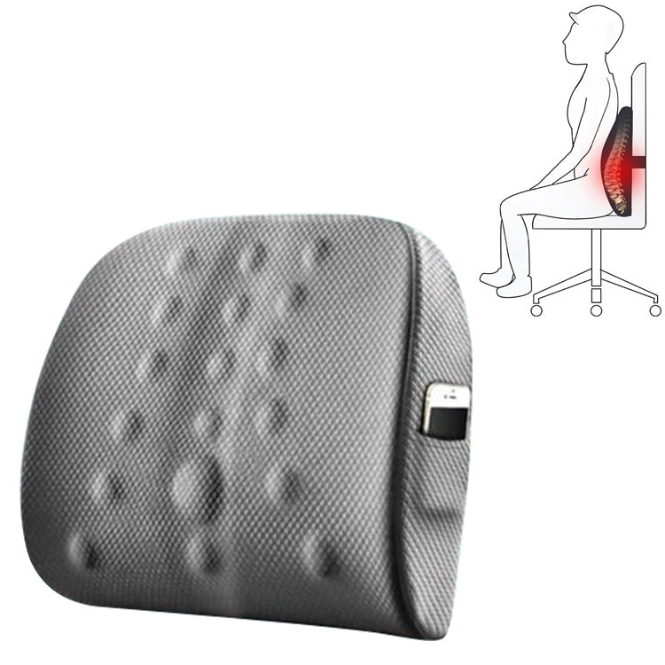 Lumbar Cushion Office Maternity Seat Cushion Car Lumbar Memory Foam Lumbar Pillow,Style: 3D (Gray)