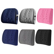 Lumbar Cushion Office Maternity Seat Cushion Car Lumbar Memory Foam Lumbar Pillow,Style: 3D (Gray)