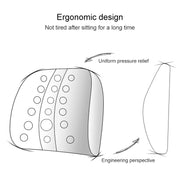 Lumbar Cushion Office Maternity Seat Cushion Car Lumbar Memory Foam Lumbar Pillow,Style: 3D (Gray)