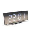 6507 Curved Big Screen Electronic Clock LED Mirror Mute Alarm Clock(White) - Alarm Clocks by PMc TechLife | Online Shopping South Africa | PMc TechLife | Buy Now Pay Later Mobicred