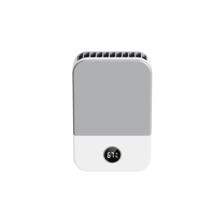DQ205 Summer Mini Hanging Neck Fan USB Portable Student Silent High Wind Bladeless Fan(White)