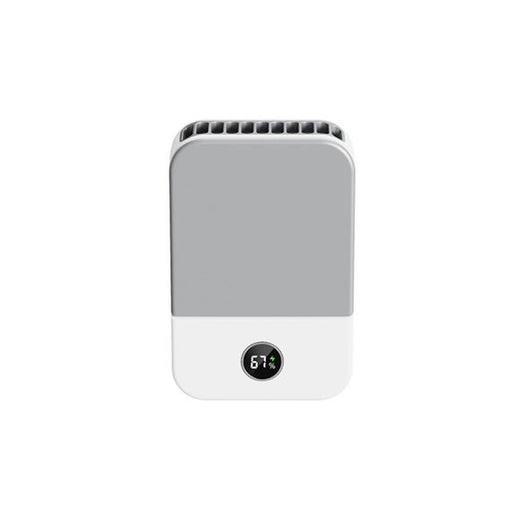 DQ205 Summer Mini Hanging Neck Fan USB Portable Student Silent High Wind Bladeless Fan(White)