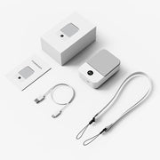 DQ205 Summer Mini Hanging Neck Fan USB Portable Student Silent High Wind Bladeless Fan(White)