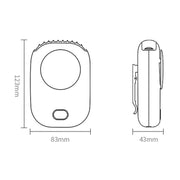 DQ203 Lazy Hanging Neck Fan USB Mini Desktop Large Wind Fan(White)