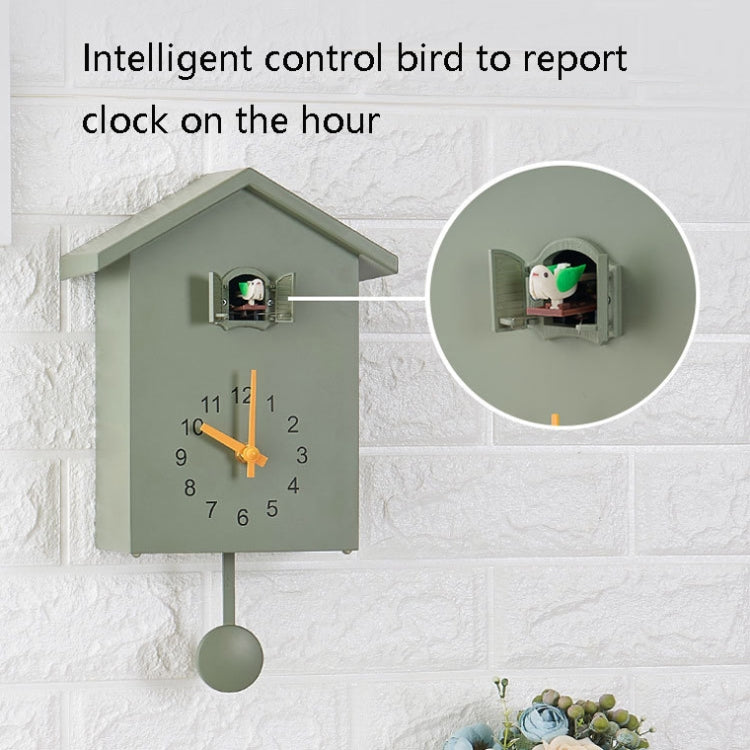 T60 Cuckoo Clock The Bird Reports On The Hour Clock, Colour: Green