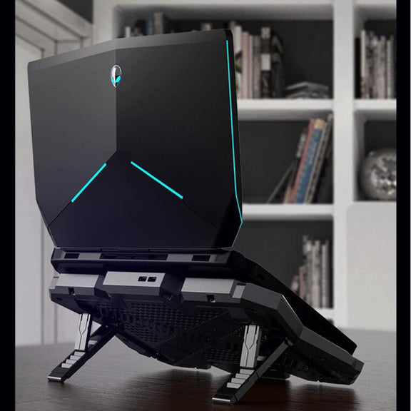 COOLCOLD RGB Notebook Radiator Six Fan Adjustable Laptop Cooling Base 5V Speed  Colorful Version