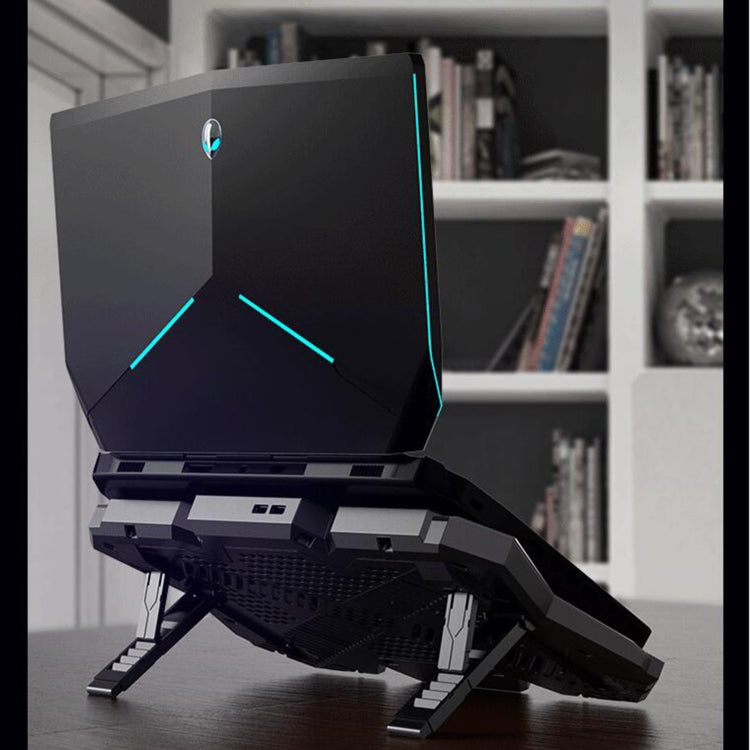 COOLCOLD RGB Notebook Radiator Six Fan Adjustable Laptop Cooling Base 5V Touch 12 Symphony Version