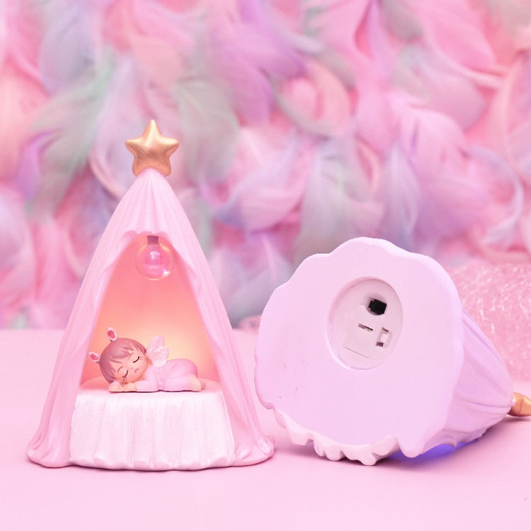 B82880 Room Decoration Atmosphere Night Light Bedside Lamp Ornaments, Size: Large(Purple)