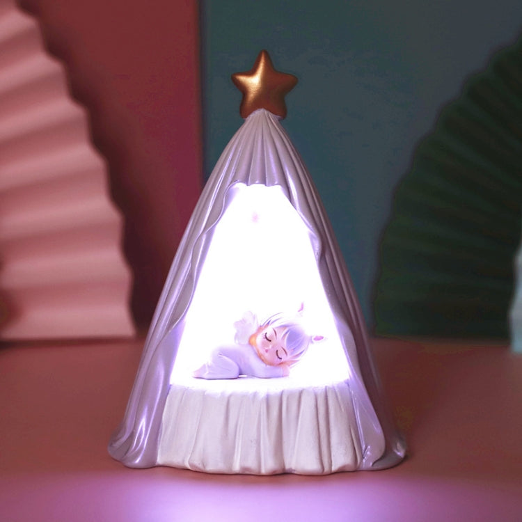 B82880 Room Decoration Atmosphere Night Light Bedside Lamp Ornaments, Size: Large(Purple)