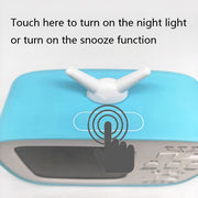 G179 Retro TV Alarm Clock Student Dormitory Bed Electronic Clock(Pink English Version)