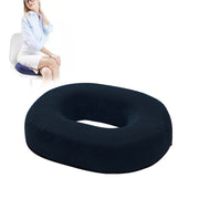 Slow Resilience Memory Foam Office Hip Pad After Hemorrhoids Operation Cushion(Black)