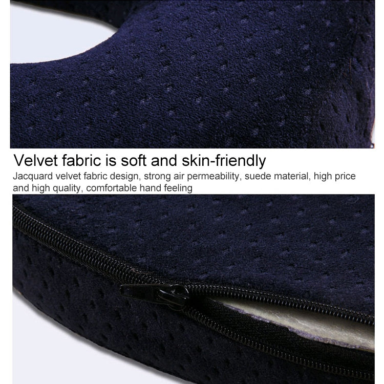 Slow Resilience Memory Foam Office Hip Pad After Hemorrhoids Operation Cushion(Blue)