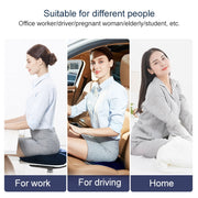 Slow Resilience Memory Foam Office Hip Pad After Hemorrhoids Operation Cushion(Tibetan Blue)