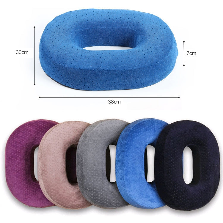 Slow Resilience Memory Foam Office Hip Pad After Hemorrhoids Operation Cushion(Coffee Color)