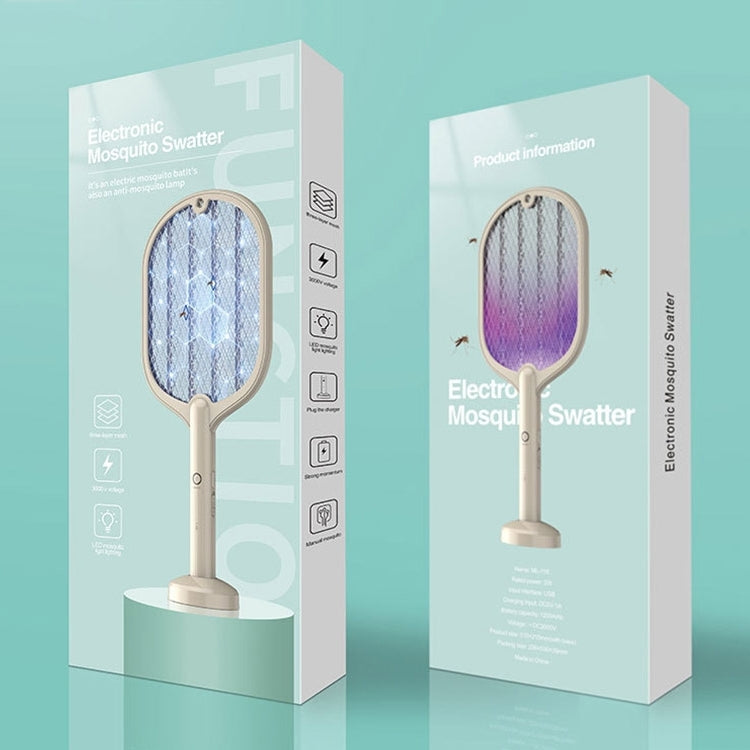 Smart Home Dual-Use Mosquito Swatter Mosquito Killer Fly Swatte(Beige)