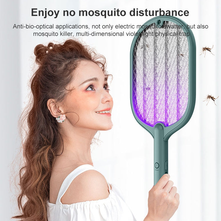 Smart Home Dual-Use Mosquito Swatter Mosquito Killer Fly Swatte(Beige)