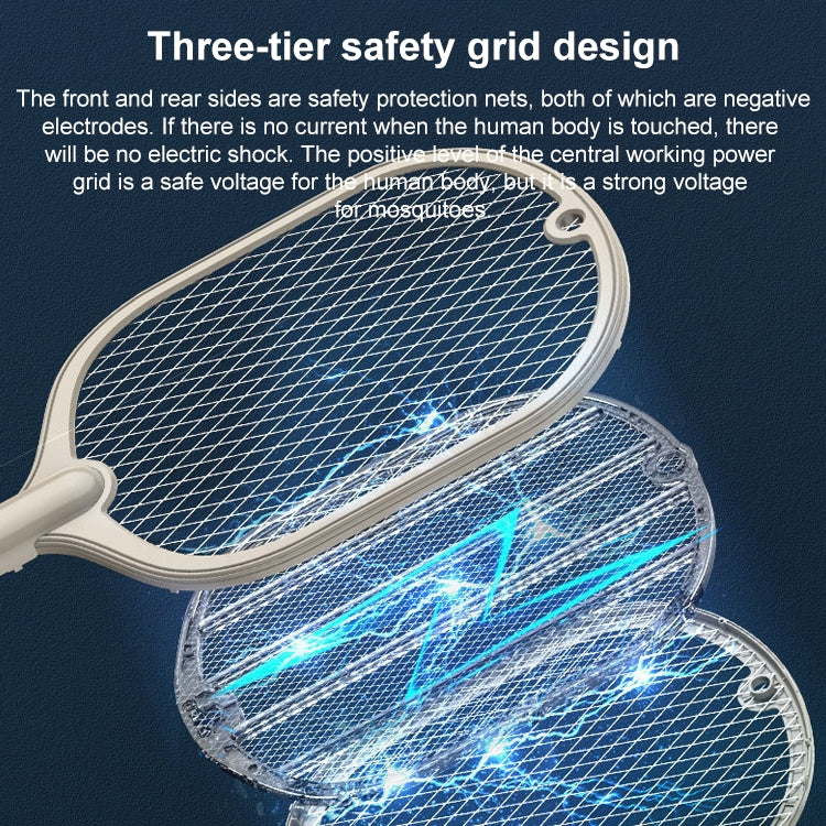 Smart Home Dual-Use Mosquito Swatter Mosquito Killer Fly Swatte(Green)