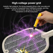 Smart Home Dual-Use Mosquito Swatter Mosquito Killer Fly Swatte(Green)