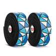 WEST BIKING YP0804045 Color PU Handlebars Stain Resistant Washable Non-Slip Bicycle Straps Cycling Accessories(Blue and White) - free shipping - PMC TechLife - Order now!