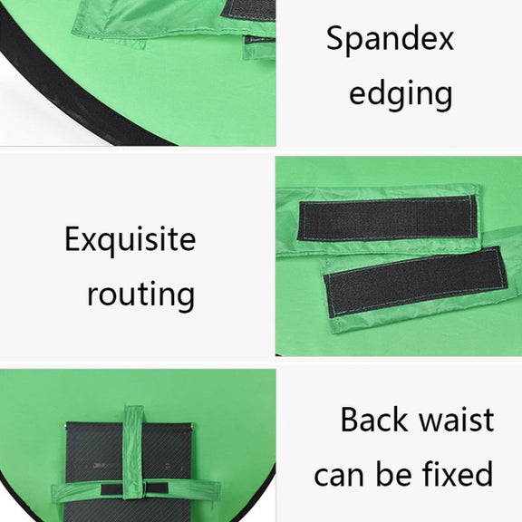 142cm EY-068 Green Background Cloth Folding ID Photo Green Screen Video Backdrop Board For E-Sports Chair