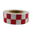 PVC Lattice Reflective Belt Generic Film Traffic Safety Facilities Anti-Collision Warning Stickers(Red White) - free shipping - PMC Jewellery - Order now!