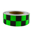 PVC Lattice Reflective Belt Generic Film Traffic Safety Facilities Anti-Collision Warning Stickers(Black Dreen) - free shipping - PMC Jewellery - Order now!