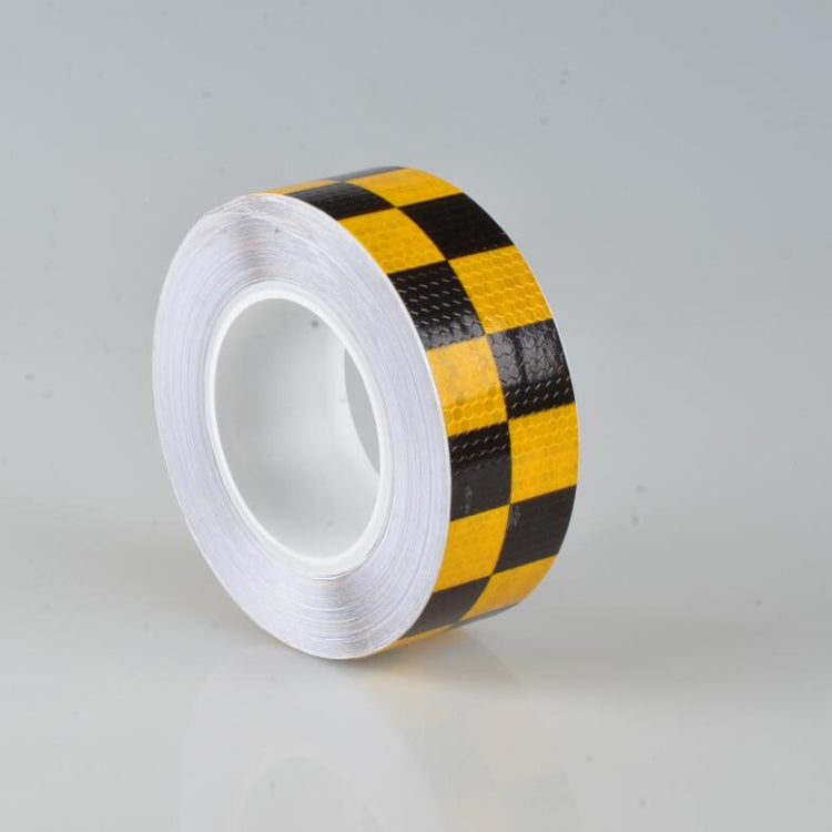 PVC Lattice Reflective Belt Generic Film Traffic Safety Facilities Anti-Collision Warning Stickers(Blue White)