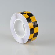 PVC Lattice Reflective Belt Generic Film Traffic Safety Facilities Anti-Collision Warning Stickers(Red White)