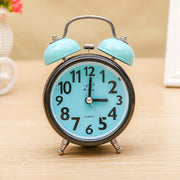 A32 Double Bell Alarm Clock Student Bedside Belt Alarm(Light Blue)