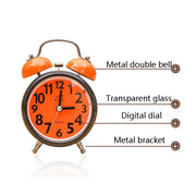 A32 Double Bell Alarm Clock Student Bedside Belt Alarm(Light Blue)
