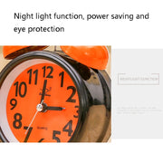 A32 Double Bell Alarm Clock Student Bedside Belt Alarm(Light Blue)