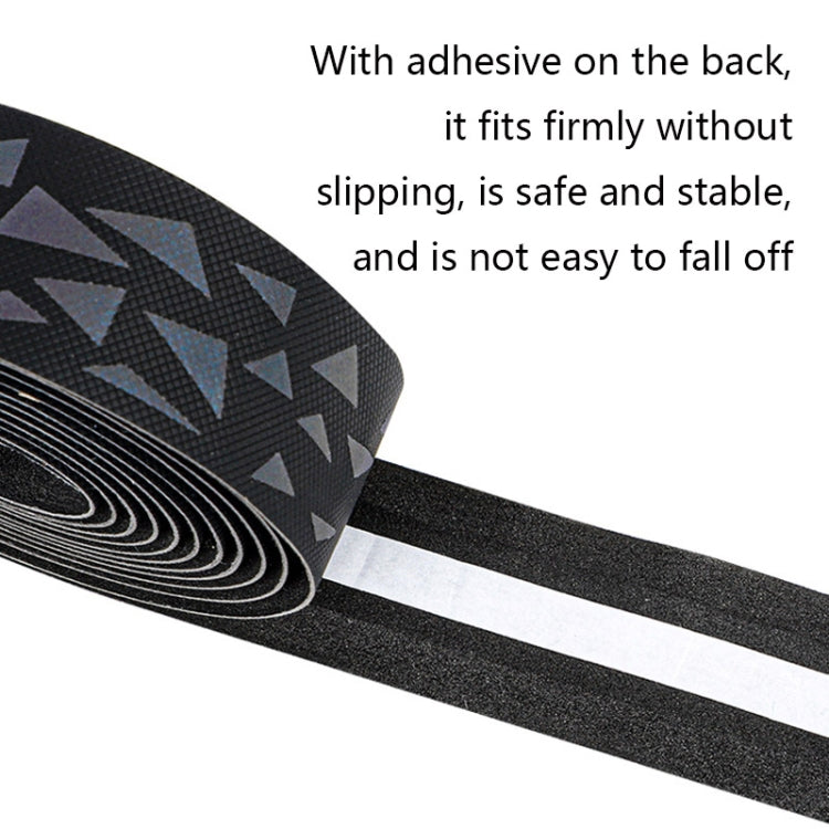 WEST BIKING Bicycle Volorful Handlebar Straps Shock Absorption PU Non-Slip Handlebar Wrap Riding Equipment(Reflective Shadow)
