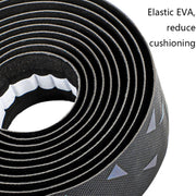 WEST BIKING Bicycle Volorful Handlebar Straps Shock Absorption PU Non-Slip Handlebar Wrap Riding Equipment(Reflective Shadow)